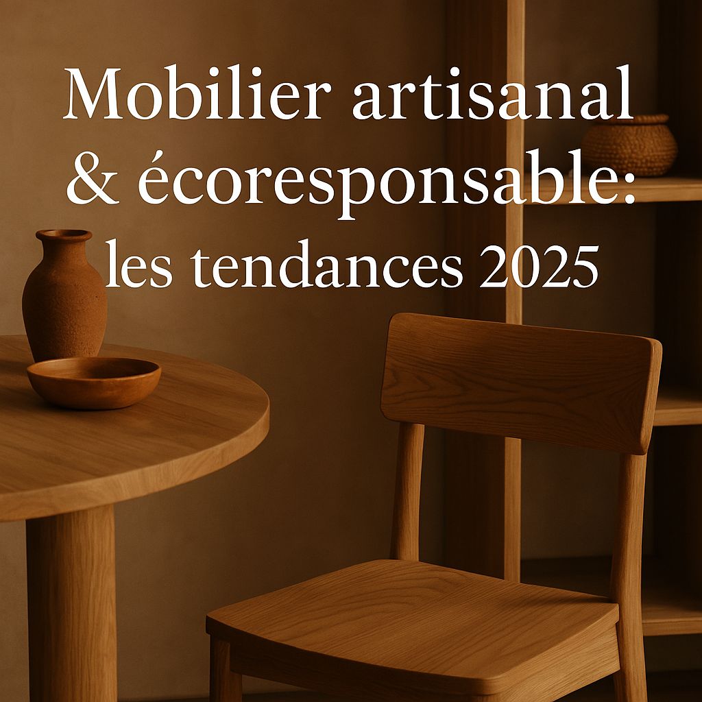 You are currently viewing 🪑 Mobilier artisanal et écoresponsable : les tendances 2025 pour un intérieur authentique
