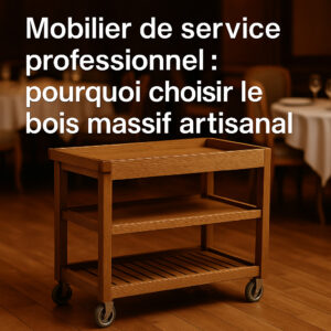 Lire la suite à propos de l’article Mobilier de service professionnel en bois massif : robustesse, élégance et savoir-faire artisanal