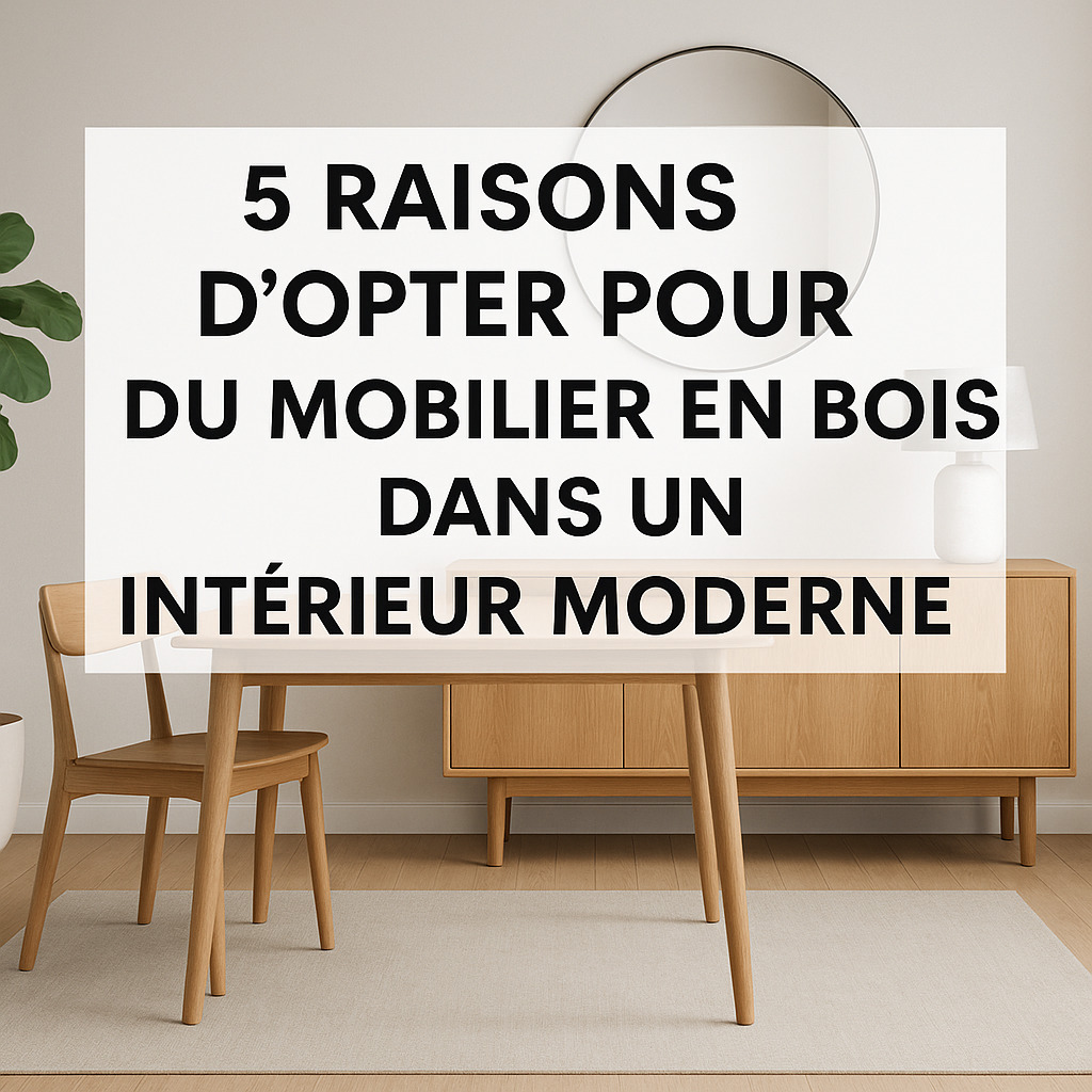 You are currently viewing 5 raisons d’opter pour du mobilier en bois dans un intérieur moderne