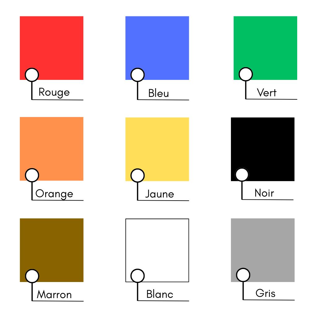 Palette de laquage multi couleur