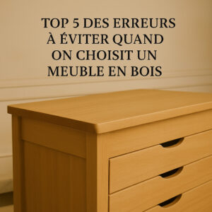 Lire la suite à propos de l’article Top 5 des erreurs à éviter quand on choisit un meuble en bois